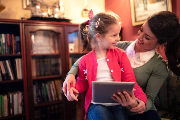 Mother Her Daughter Together Sharing Special Moments Bonding — Stock Photo, Image