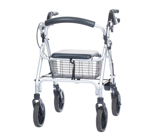 Äldre Människor Vandrare Med Hjul Rollator Vandrare Ambulatorisk Hjälpmedel Promenadhjälpmedel — Stockfoto