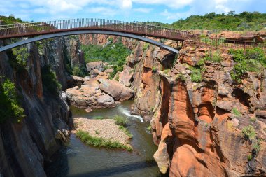 Bourke 'un Şans Çukuru Jeolojik oluşumları, Blyde Nehri Kanyon Bölgesi, Nehir Köprüsü, Mpumalanga Bölgesi, Güney Afrika