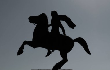 Alexander the Great on his horse 
