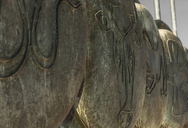 Büyük İskender 'in ordusunun antik Yunan Macedon kalkanları