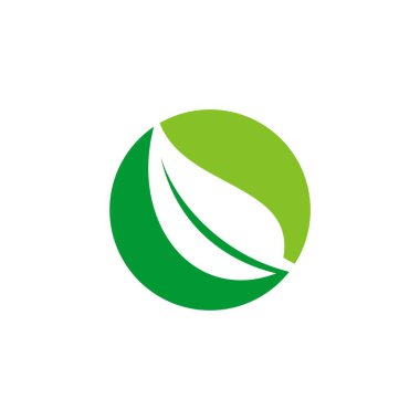 Beyaz arka plan üzerinde floral tema basit logo