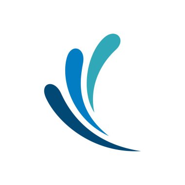 Beyaz arka plan üzerinde renkli Özet satırları logo şablonu