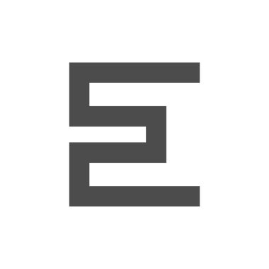 Beyaz arka plan üzerinde soyut geometrik logosu