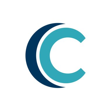 C harfi logo şablonu