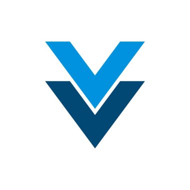 V harfi logo şablonu