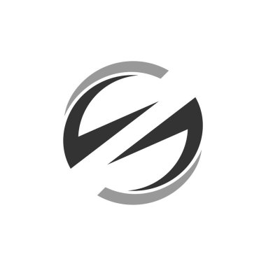 Beyaz arka plan üzerinde renkli soyut daire logo şablonu