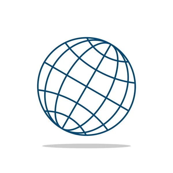 Globus Vektor Logo Vorlage — Stockvektor