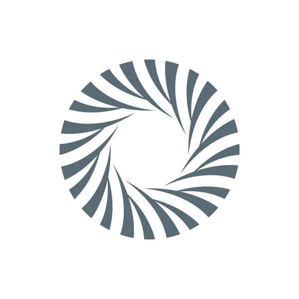 Bunte Abstrakte Kreis Logo Vorlage Auf Weißem Hintergrund — Stockvektor