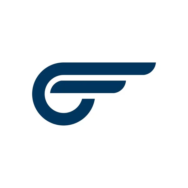 Logotipo Geométrico Abstracto Sobre Fondo Blanco — Vector de stock