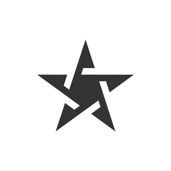 Creativa Estrella Forma Logo Fondo — Vector de stock