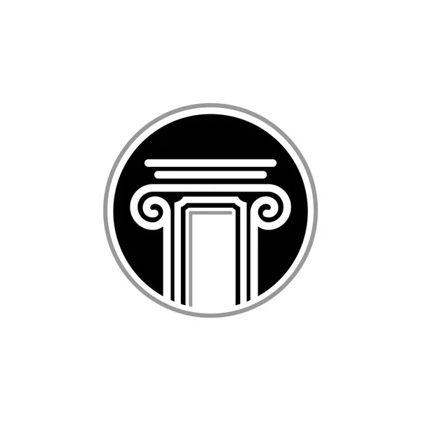Logotipo Pilar Para Abogado Firma — Archivo Imágenes Vectoriales