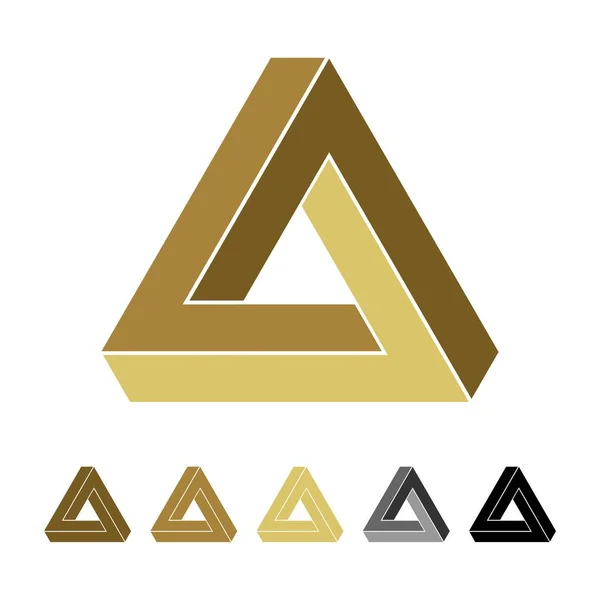 Templat Logo Infinity Segitiga - Stok Vektor