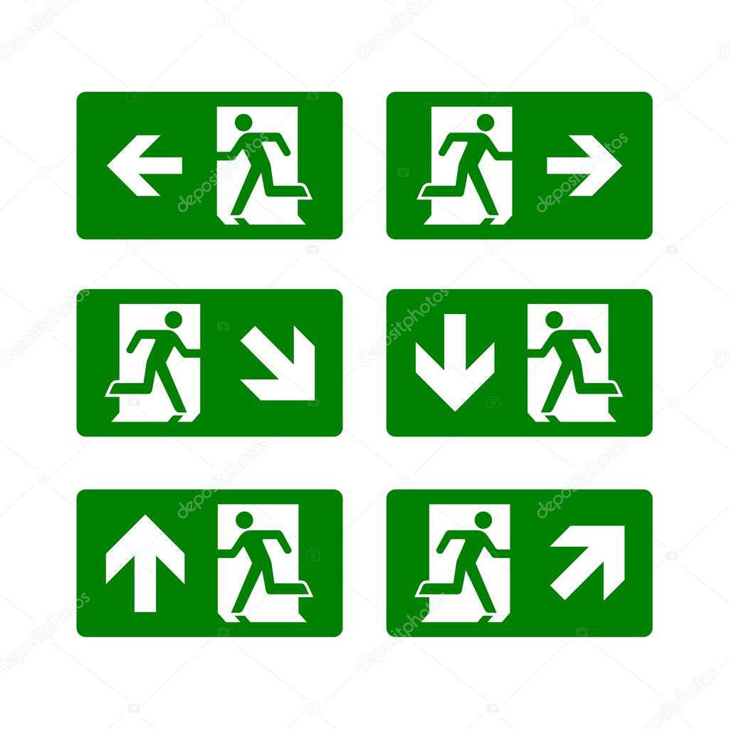 Exit Sign Vector Template
