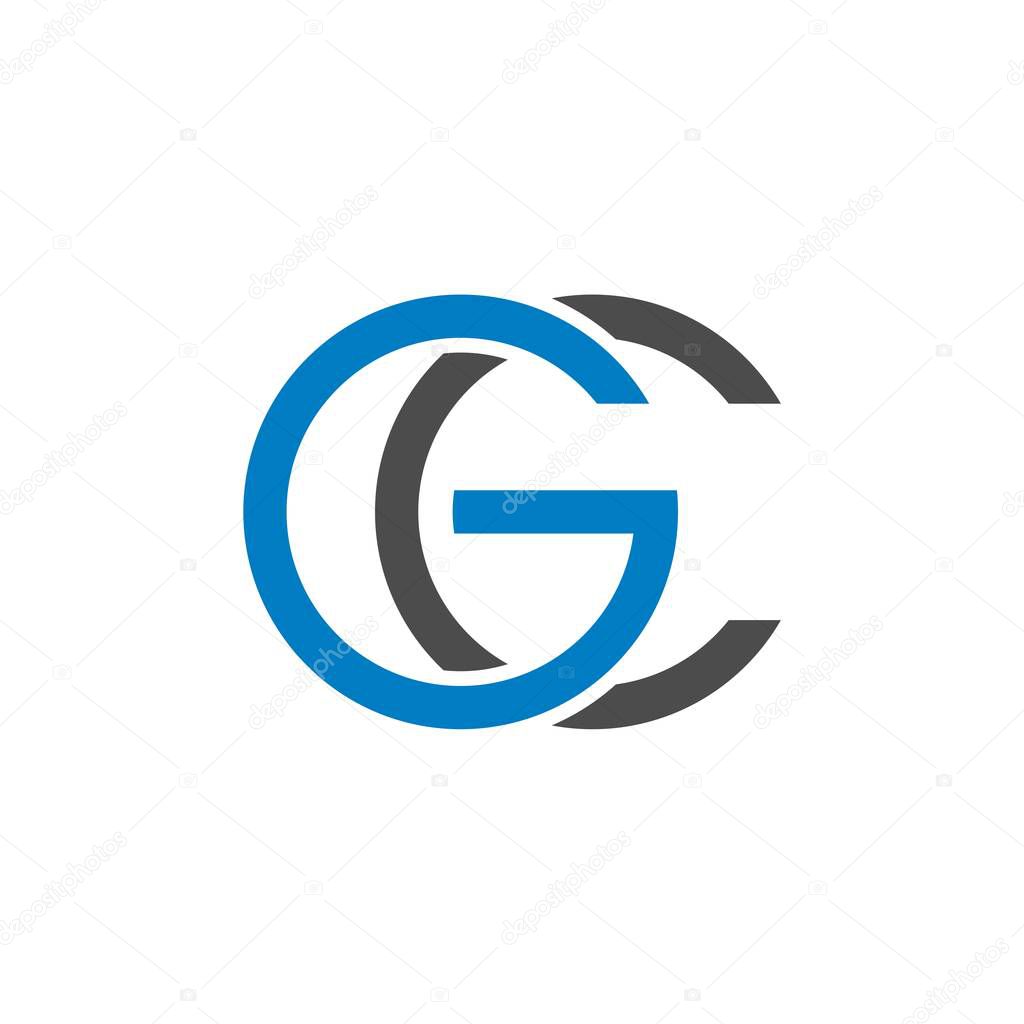 G and C Letter Logo Template
