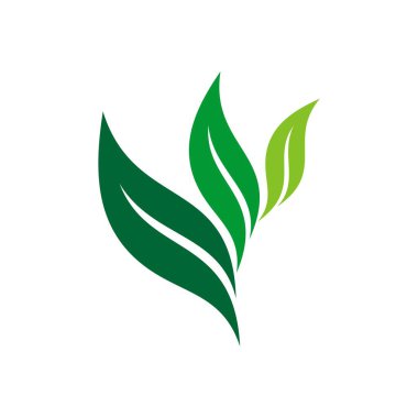 Beyaz arka plan üzerinde floral tema basit logo