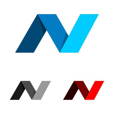 N Harfi Logo Şablonu