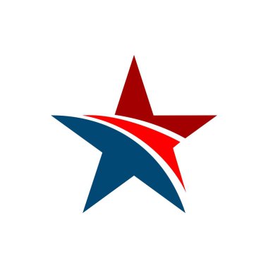 Yaratıcı yıldız şekli logo arka plan