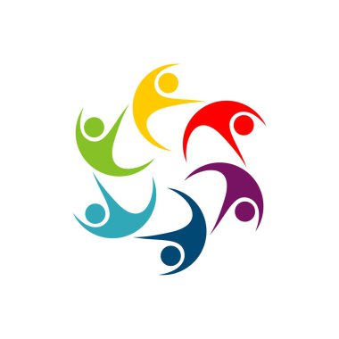 Daire dostluk Logo şablonu