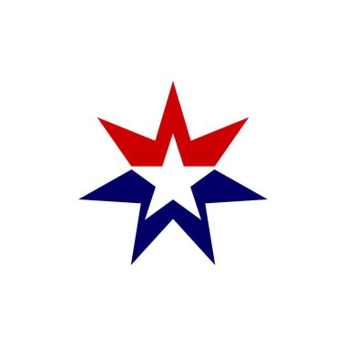 Yaratıcı yıldız şekli logo arka plan