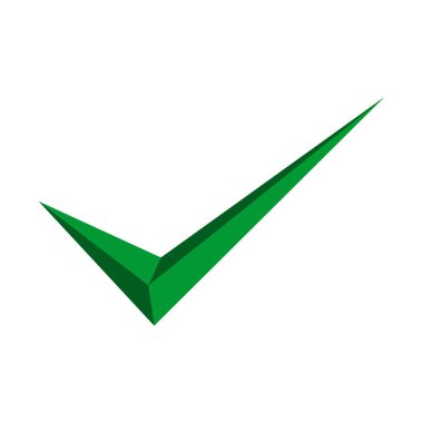 Yeşil onay işareti Logo şablonu