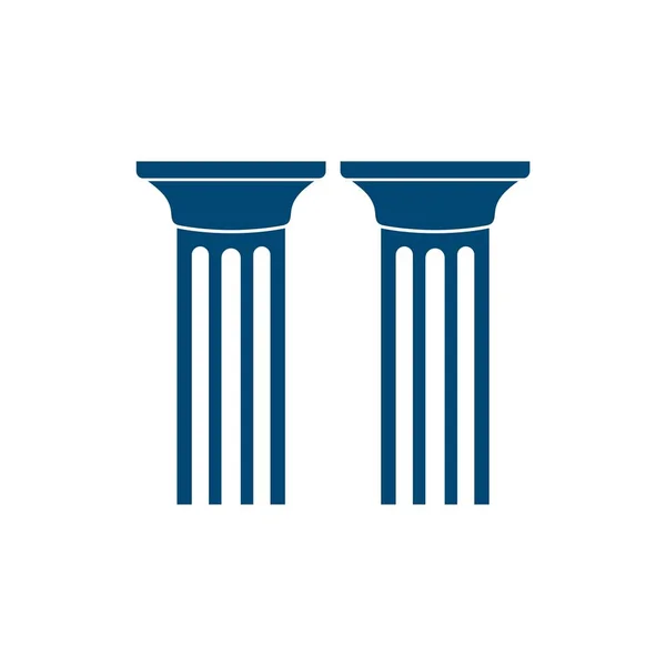 Πυλώνα Λογότυπο Για Την Εταιρία Δικηγόρος — Διανυσματικό Αρχείο