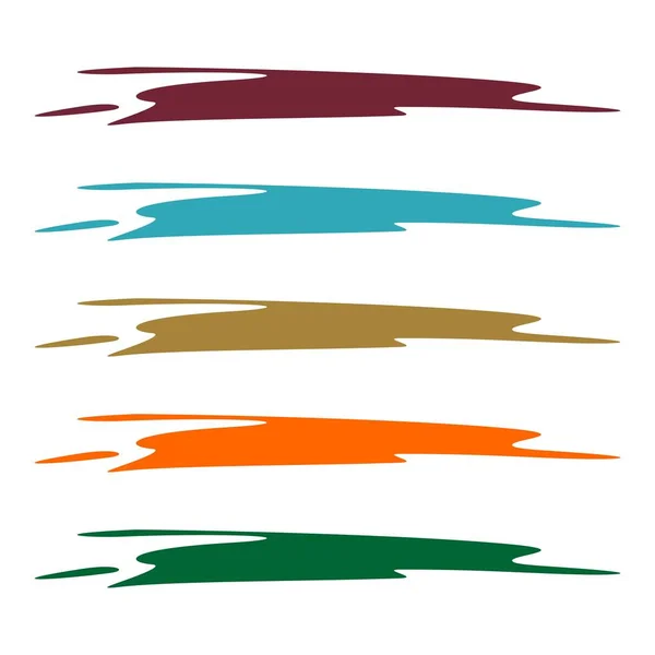 Modelo Logotipo Linhas Abstratas Coloridas Fundo Branco —  Vetores de Stock