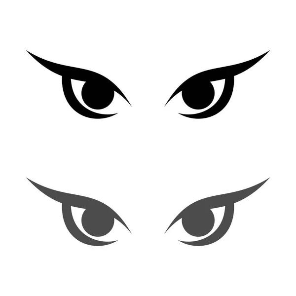 Modèle Logo Décoratif Pour Les Yeux Tribaux — Image vectorielle