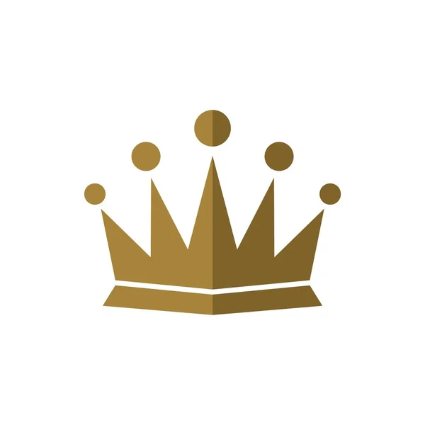 Modelo Logotipo Linha Crown — Vetor de Stock