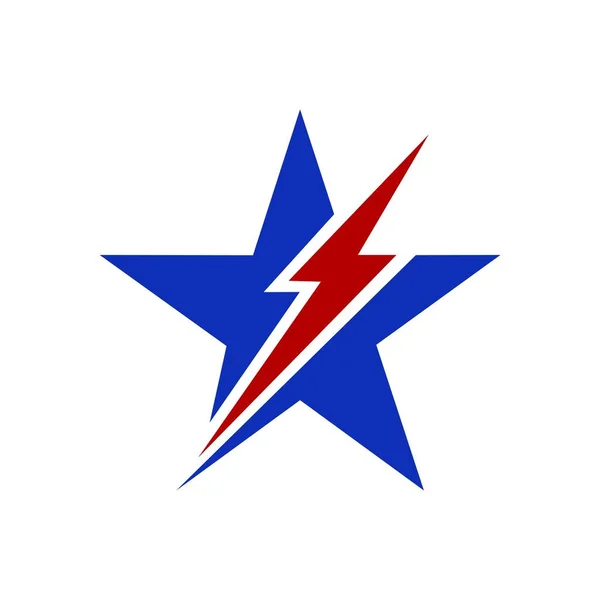 Creativa Estrella Forma Logo Fondo — Vector de stock