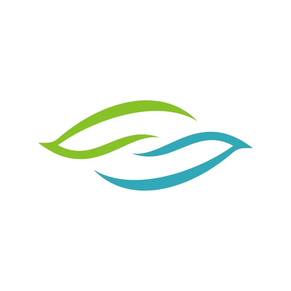 Beyaz Arka Plan Üzerinde Renkli Özet Satırları Logo Şablonu — Stok Vektör