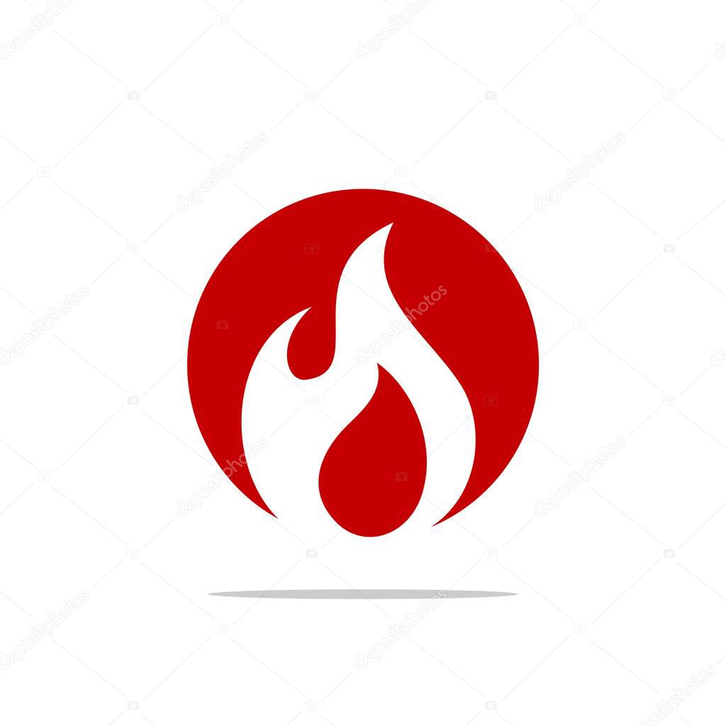 Red Fire Logo Template