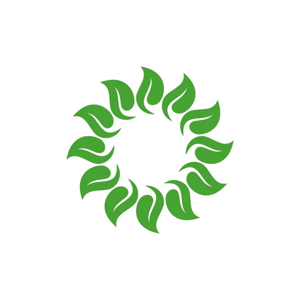 Logotipo Simples Tema Floral Fundo Branco — Vetor de Stock