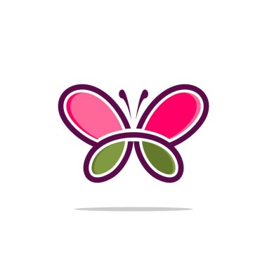 Butterfly Icon Vector Logo Template clipart