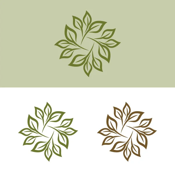 Blume Dekorative Logo Vorlage — Stockvektor