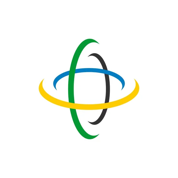 Абстрактный Геометрический Логотип Белом Фоне — стоковый вектор