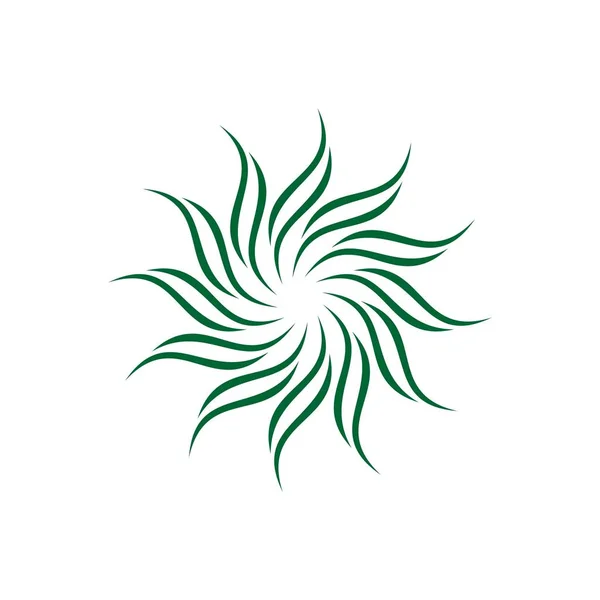 Einfaches Logo Floralem Design Auf Weißem Hintergrund — Stockvektor