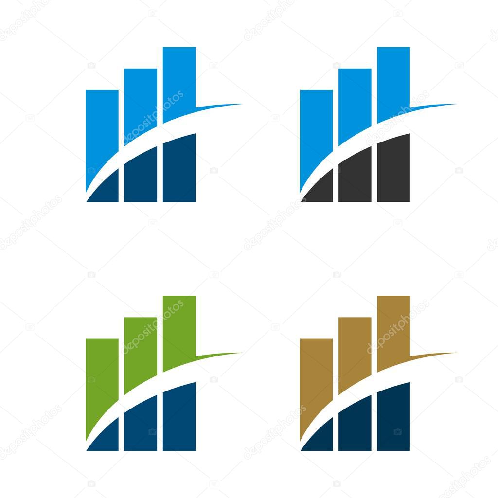 Colorful Stock Exchange Logo Template