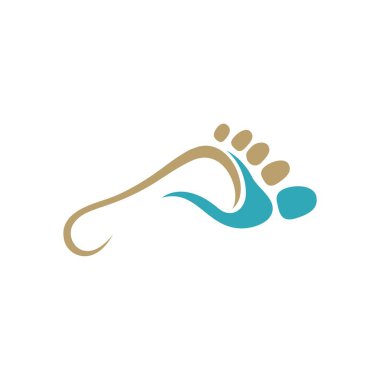 Ayak izi Refleksoloji Logo şablonu
