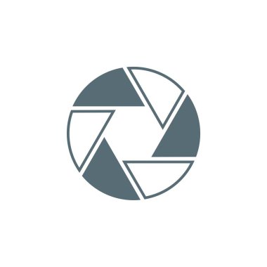 Beyaz arka plan üzerinde renkli soyut daire logo şablonu