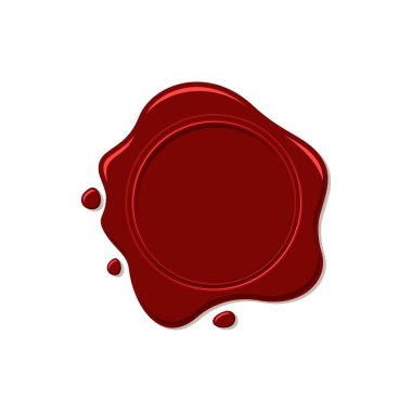 kırmızı mum damga logo şablonu