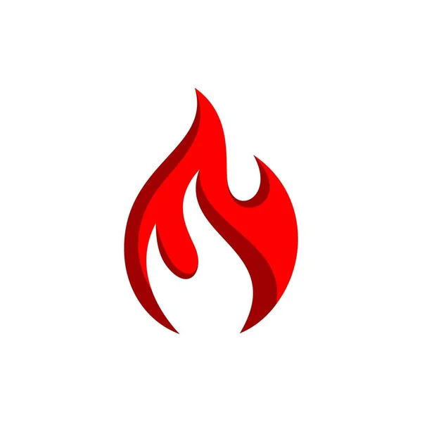 红火火焰标志模板 — 图库矢量图片