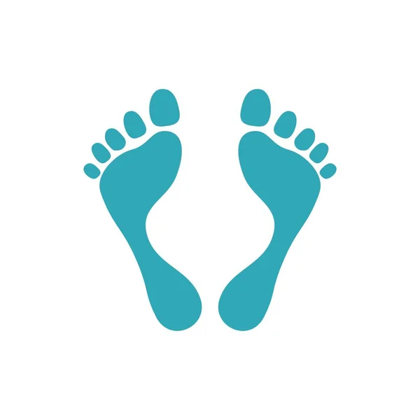 フット プリント リフレクソロジー ロゴのテンプレート — ストックベクタ
