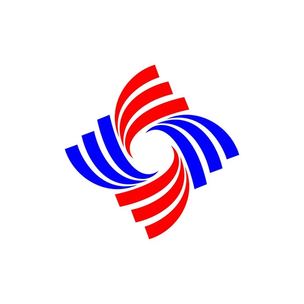 Plantilla Logotipo Swoosh Star Shape — Vector de stock
