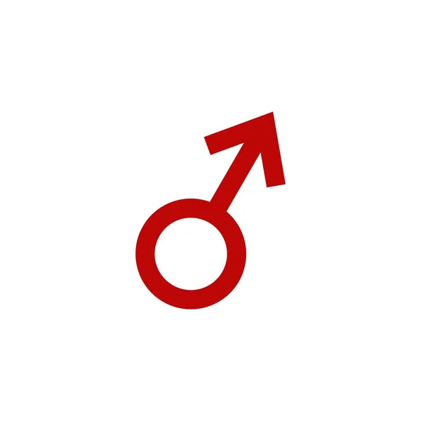 Männlich Geschlechtszeichen Logo Vorlage — Stockvektor