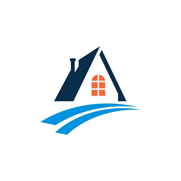 Modelo Logotipo Imobiliário Casa —  Vetores de Stock