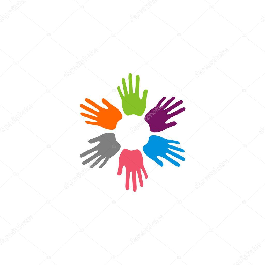 Hand Unity Logo Template