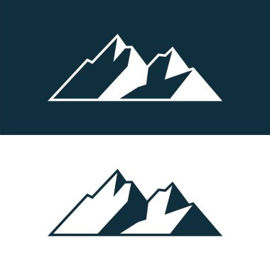 Dağ vektör Logo şablonu