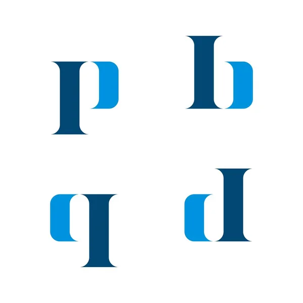 Carta Logo Plantilla — Vector de stock