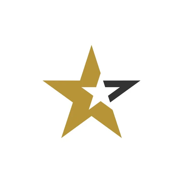 Plantilla Logotipo Estrella Swoosh — Vector de stock